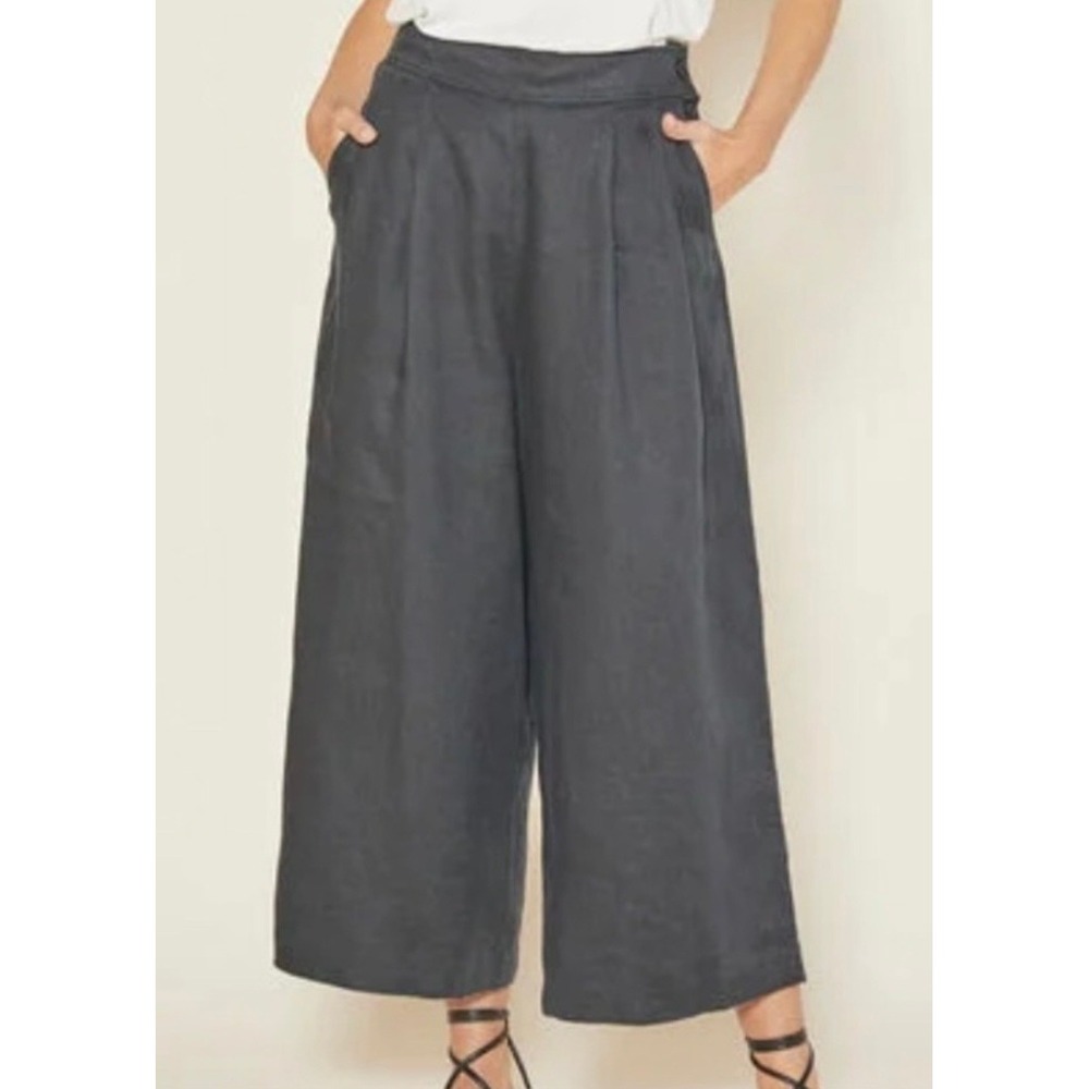 Outerknown Eclipse Pleated Linen Sailor Pants Cro… - image 1